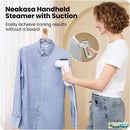 Magic 1 Handheld Garment Steamer with Suction No Ironing Board Needed.